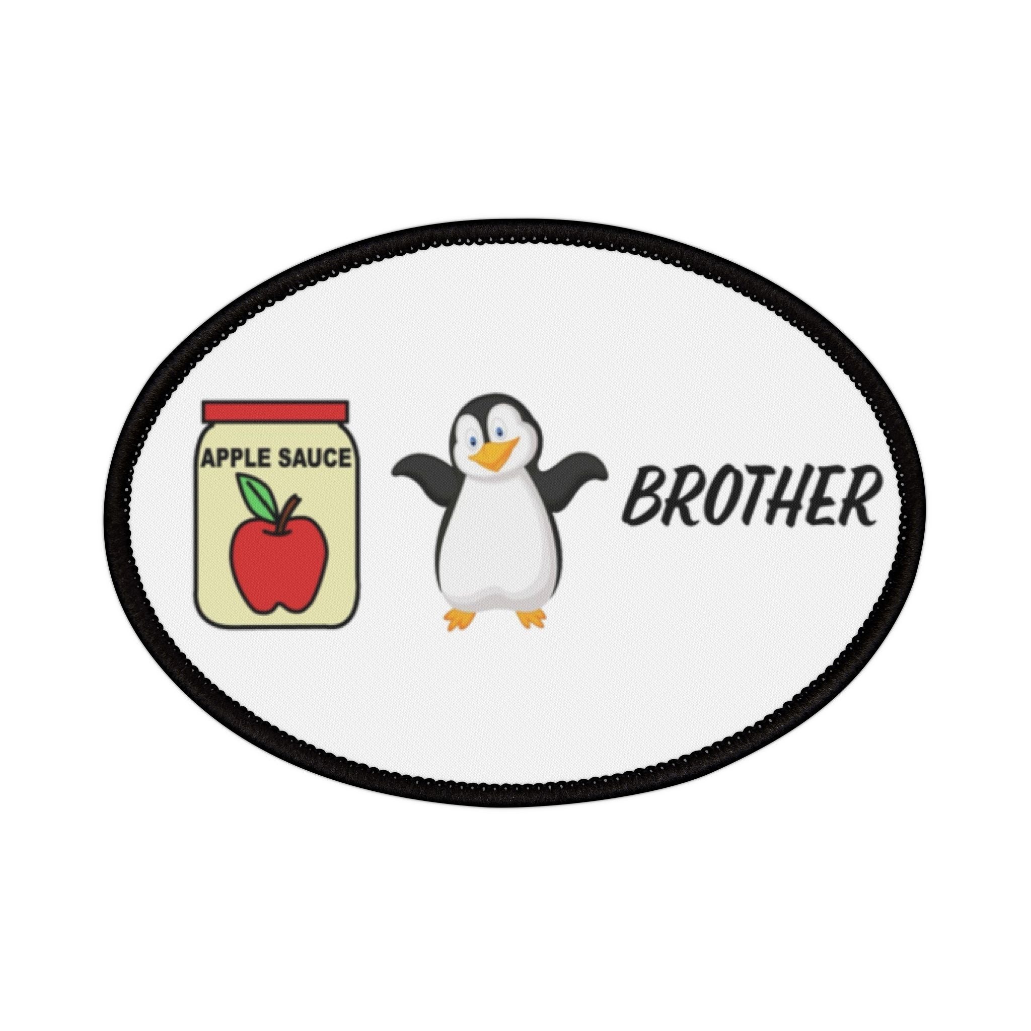 Applesauce Penguin Brother Iron-On Patches
