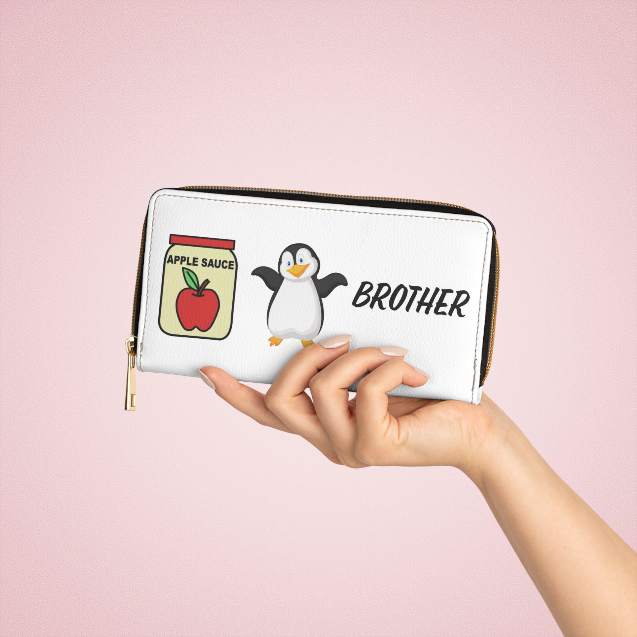 Applesauce Penguin Brother Zipper Wallet