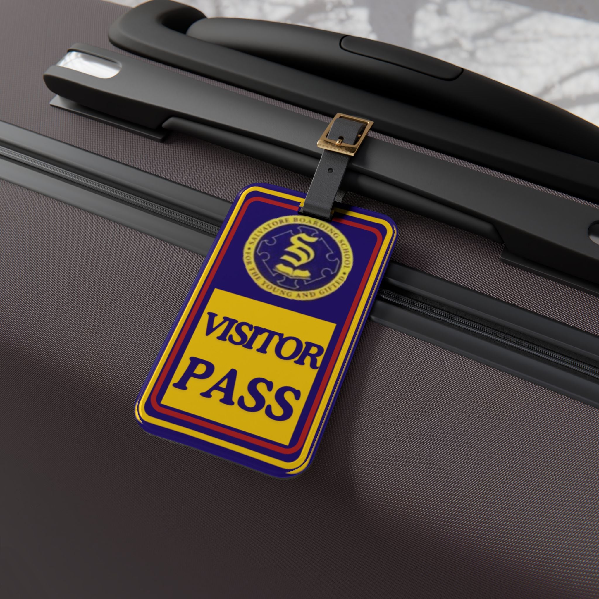 Salvatore Boarding School Visitors Pass Luggage Tag